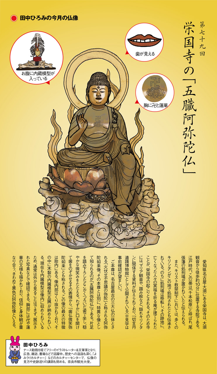 第79回 栄国寺の「五臓阿弥陀仏」 | 田中ひろみの今月の仏像|練馬区